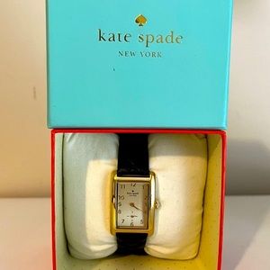 kate spade In a New York Minute Lady Quartz Watch Quilted Blk Band, New Battery